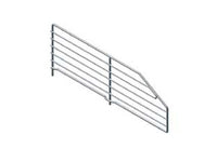 divisorio trapezoidale in filo cromato - mm.600 l.x160/80 h. cod:ferx.fer325189