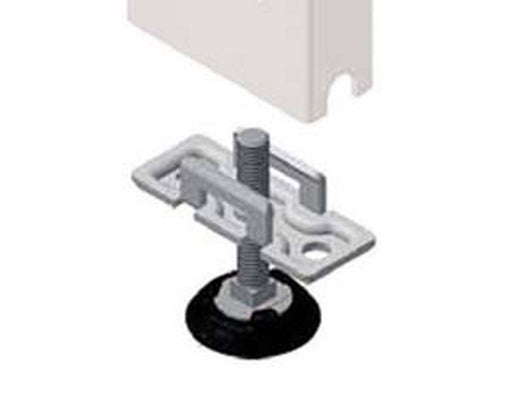 piastra con piedino regolabile - mm.80 p.x30 l.x50 h. cod:ferx.fer320412