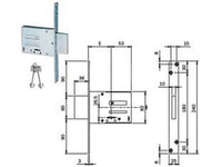 serrature da infilare doppia mappa 661 - mm.70 (661704n) cod:ferx.fer321457