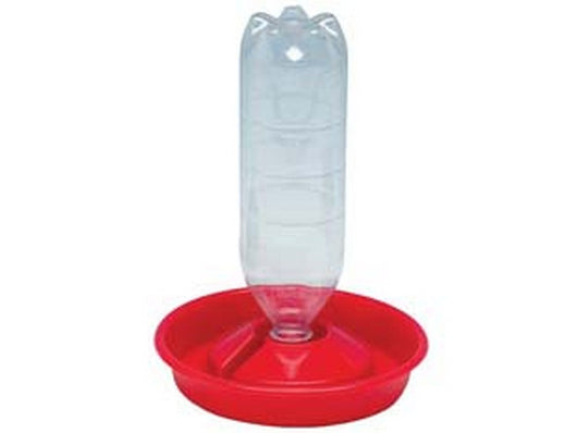 abbeveratoio piatto portabottiglia per pulcini "trevi" - ø cm.21 cod:ferx.fer322560