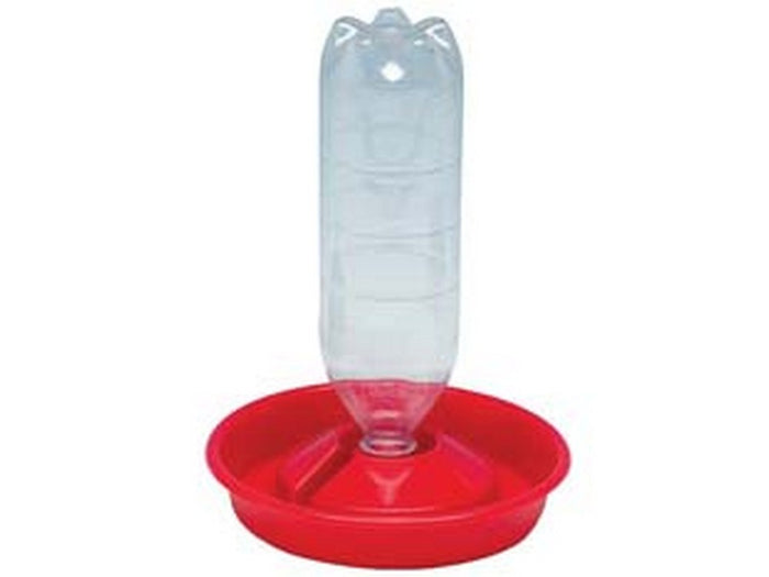 abbeveratoio piatto portabottiglia per pulcini "trevi" - ø cm.21 cod:ferx.fer322560