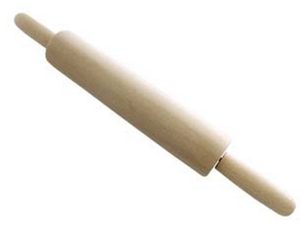 mattarello in legno con manico girevole -cm.40 diametro cm.5 corpo cm.23 cod:ferx.fer322768