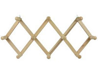 appendiabiti estensibile in legno 10 posti naturale - cm.32x79 cod:ferx.fer322881