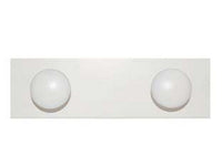 appendiabiti in legno 2 posti bianco - cm.9x29 cod:ferx.fer323000