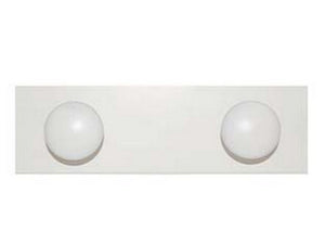 appendiabiti in legno 2 posti bianco - cm.9x29 cod:ferx.fer323000