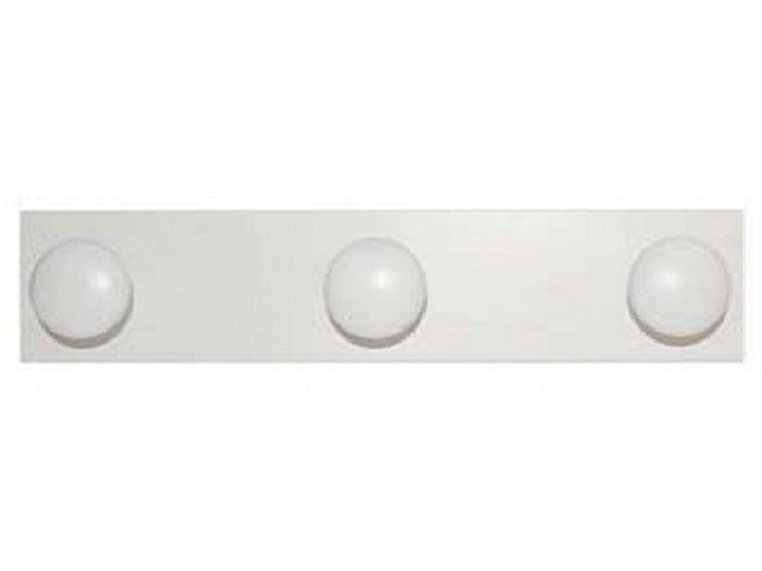 appendiabiti in legno 3 posti bianco - cm.9x44 cod:ferx.fer323079