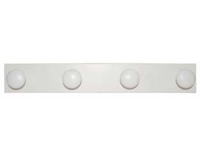 appendiabiti in legno 4 posti bianco - cm.9x59 cod:ferx.fer323109