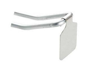 targhetta in acciaio porta etichetta per ganci doppi - mm.28x30 cod:ferx.fer323307