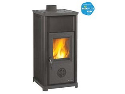 stufa a legna tea 6,6 kw nera - misure cm.41,4x41,9x83,2h. peso kg.77 cod:ferx.fer323727