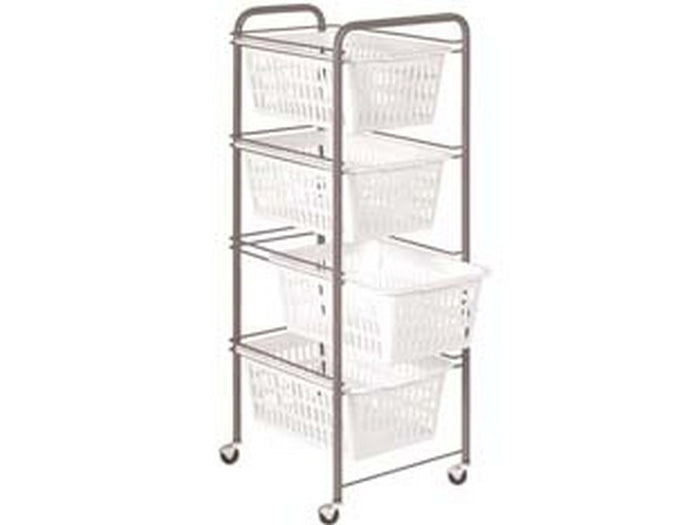 carrello siena 4 piani - cm.32x38x86h. cod:ferx.fer323857