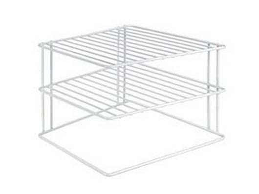 mensola angolare a 2 piani "silos" - cm.25x25x19 cod:ferx.fer324489