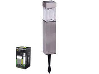 lampada solare led square in scatola set da 4 pezzi - mm.58x58x396,5h. - 5 lumen cod:ferx.fer325424