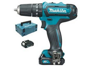 trapano avvitatore con percussione mm.10 10,8v 2ah (hp333dsaj) - cm.19,3x6,6x21,2h. peso kg.1,1 cod:ferx.fer325493