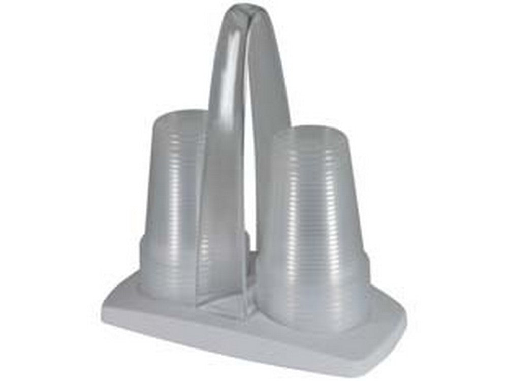 portabicchieri in plastica bianco - cm.20x11x18,5 cod:ferx.fer326469