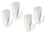 gancio adesivo piccolo in plastica pz.4 "presto" - cm.2x3 cod:ferx.fer326858