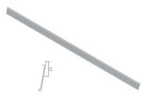 portaprezzo pvc h40 basculante per ripiano lamiera mm.40 h.x1000 l. cod:ferx.fer327312