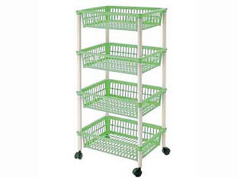 carrello mito 4 piani con ruote cm.40x29x85h. - cm.40x29x85h.  cod:ferx.fer331036