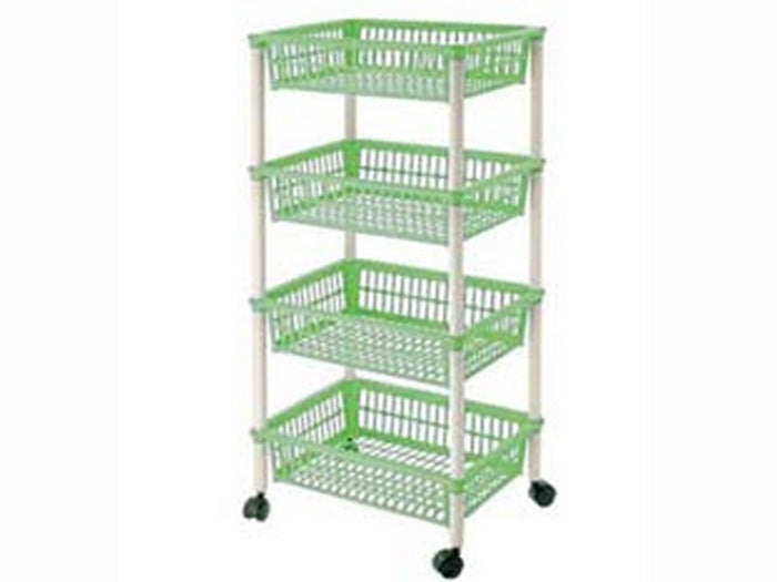 carrello mito 4 piani con ruote cm.40x29x85h. - cm.40x29x85h.  cod:ferx.fer331036