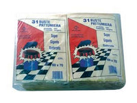 sacco pattumiera con laccio di chiusura giallo pz.31 - cm.60x70 gr.600 cod:ferx.fer331319