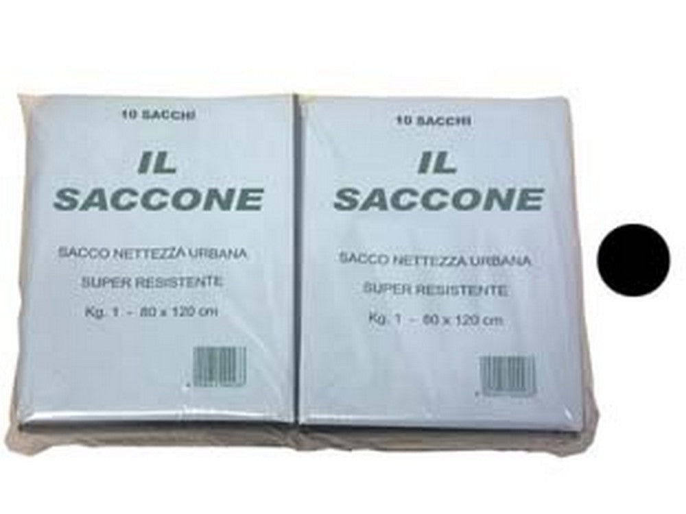 sacco "il saccone" nero pz.10 - cm.80x120 kg.1 cod:ferx.fer331654