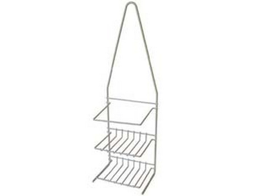 supporto a 2 piani per doccia ellipse - cm.14x10x45 cod:ferx.fer333412