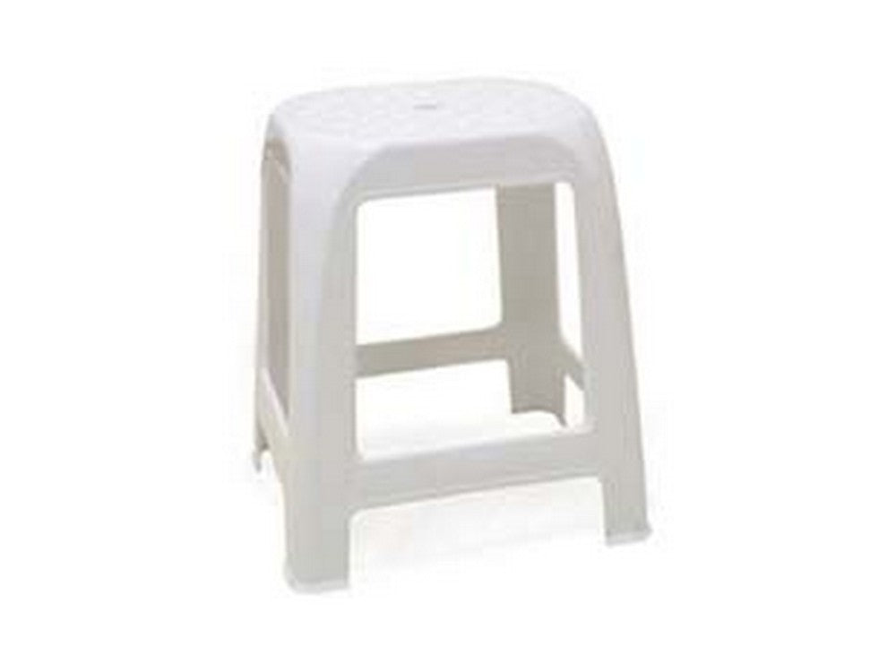 sgabello elfo in polipropilene bianco - cm.41x35x46h. cod:ferx.fer333924