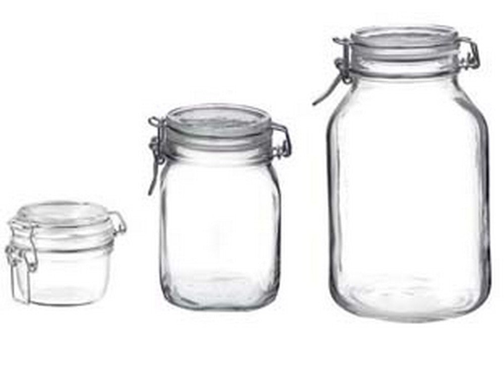 vaso vetro fido ermetico - ø mm.100 ml.500 cod:ferx.fer334822