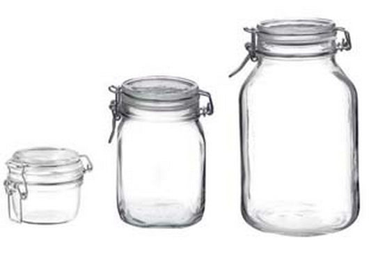 vaso vetro fido ermetico - ø mm.100 ml.500 cod:ferx.fer334822