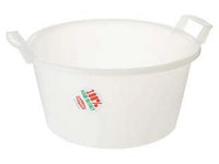 bacinella tonda in polietilene colore neutro - ø cm.30x15,5h. da lt.7 cod:ferx.fer335669