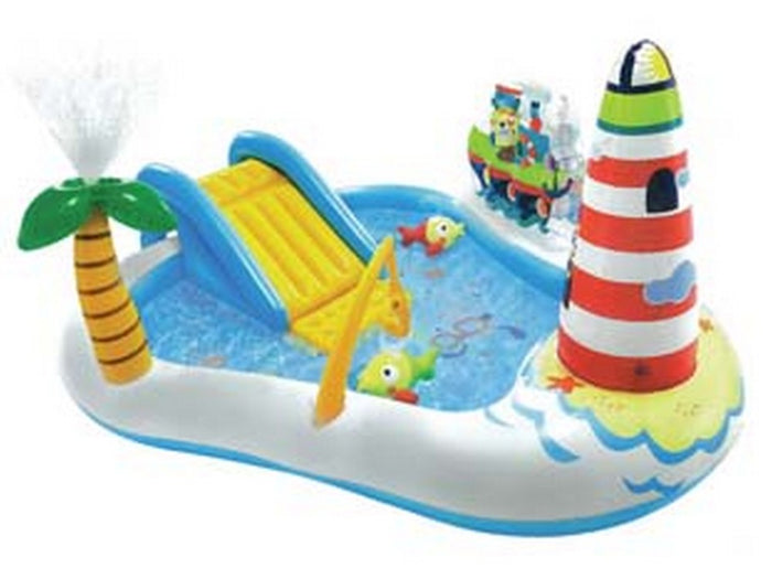 piscina gonfiabile "fishing fun play center" +3 anni - cm.218x188x99h. - peso kg.4,35 (57162) cod:ferx.fer336727