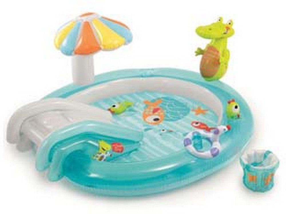 piscina gonfiabile "gator play center" +2 anni - cm.201x170x84h. - peso kg.3,9 (57165) cod:ferx.fer336758