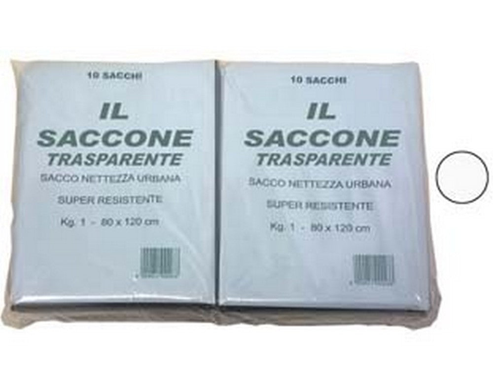 sacco "il saccone" trasparente pz.10 - cm.80x120 kg.1 cod:ferx.fer339858