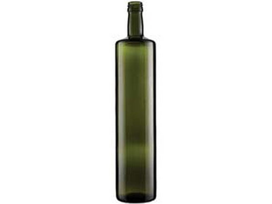 bottiglia dorica cilindrica per olio verde  - capacità lt.0,50 - tappo 31,5 cod:ferx.fer341318