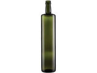 bottiglia dorica cilindrica per olio verde  - capacità lt.0,25 - tappo 31,5 cod:ferx.fer341301