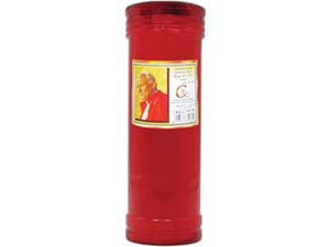 cero votivo "papa giovanni" - ø cm.8x21h. gr.400 durata 86 ore circa cod:ferx.fer342056