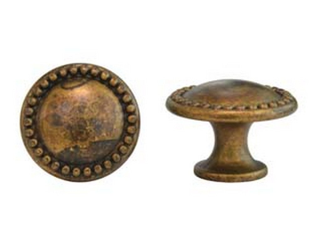 pomoli per mobili mod.24222 in zama ottone anticato  - ø mm.25  cod:ferx.fer345675