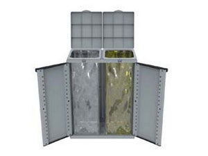 pattumiera armadio ecoline2 per la raccolta differenziata - mm.680x390x887h cod:ferx.fer348270