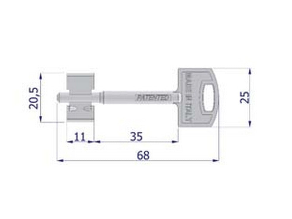 chiave doppia mappa securmap11 - (ocv3xnisboz) cod:ferx.fer348546