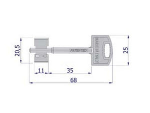 chiave doppia mappa securmap11 - (ocv3xnisboz) cod:ferx.fer348546