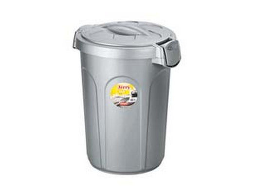 bidone multiuso jerry in polipropilene lt.23 colore silver - cm.37x32x46h. cod:ferx.fer348867