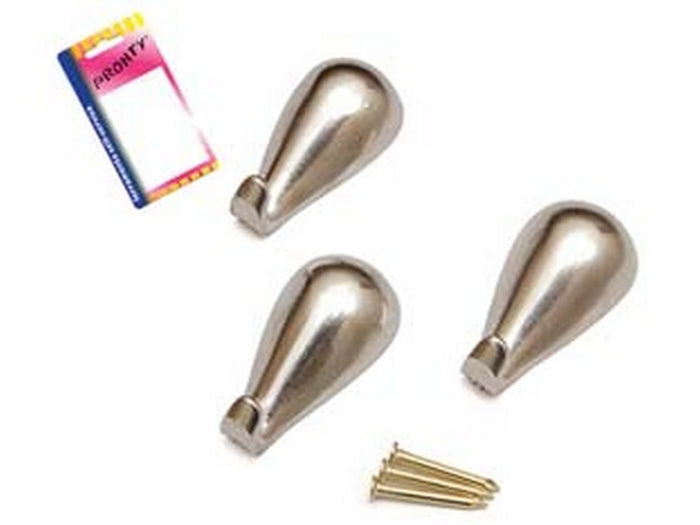 12blister ganci per quadri a goccia cromo in blister - mm.27, in bl.3 pz. cod:ferx.fer349932