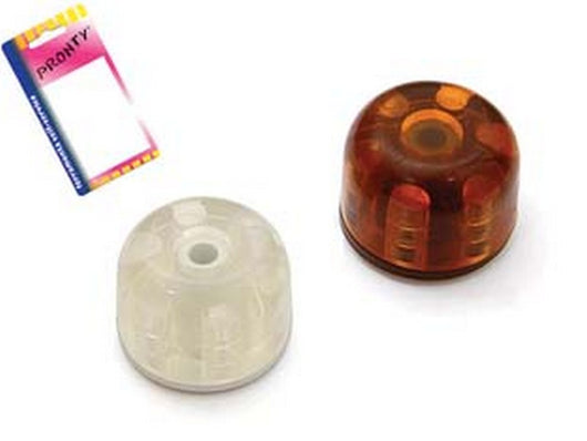 12blister fermaporta adesivo birillo ? mm.30x25 con foro vite in blister - marrone, in bl.2 pz. cod:ferx.fer350037