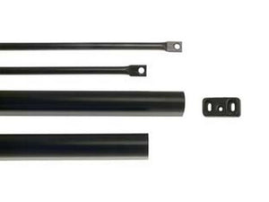 aste e coperture verniciate nere per maniglione antipanico 94100205 - per porte altezza max mm.2400 (94100205) cod:ferx.fer351348