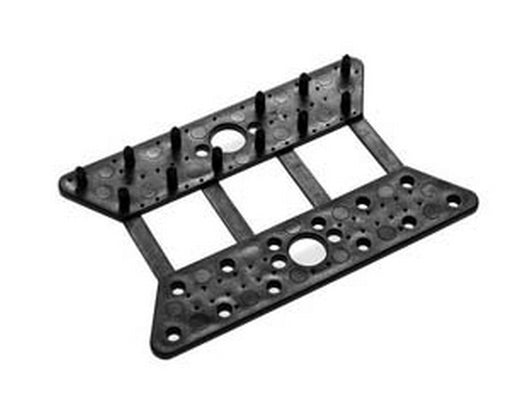 clips 12 punte nere con occhiello per tensionamento reti  - cm.11x3,5 cod:ferx.fer351607