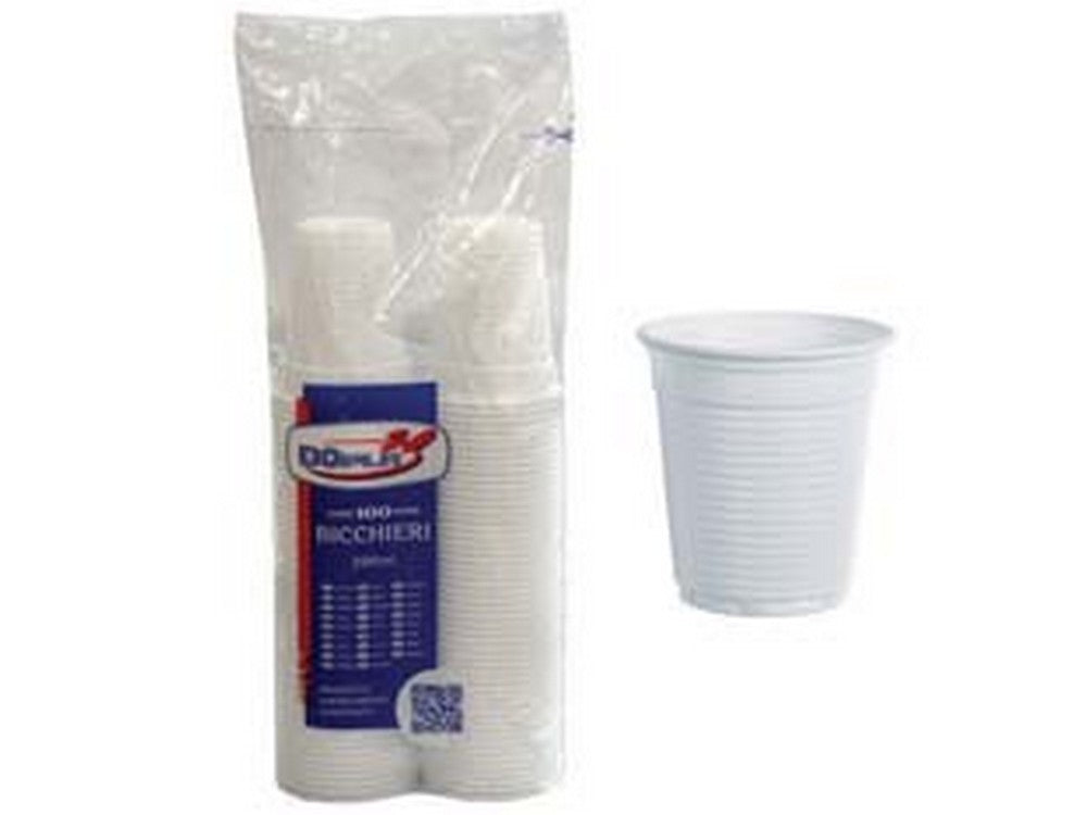bicchieri bianchi ml.200 confezione pz.100 - ml.200 cod:ferx.fer351751