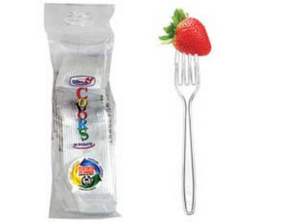 forchette trasparenti pz.20 cod:ferx.fer351799