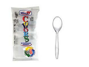 cucchiaini trasparenti pz.40 cod:ferx.fer351829