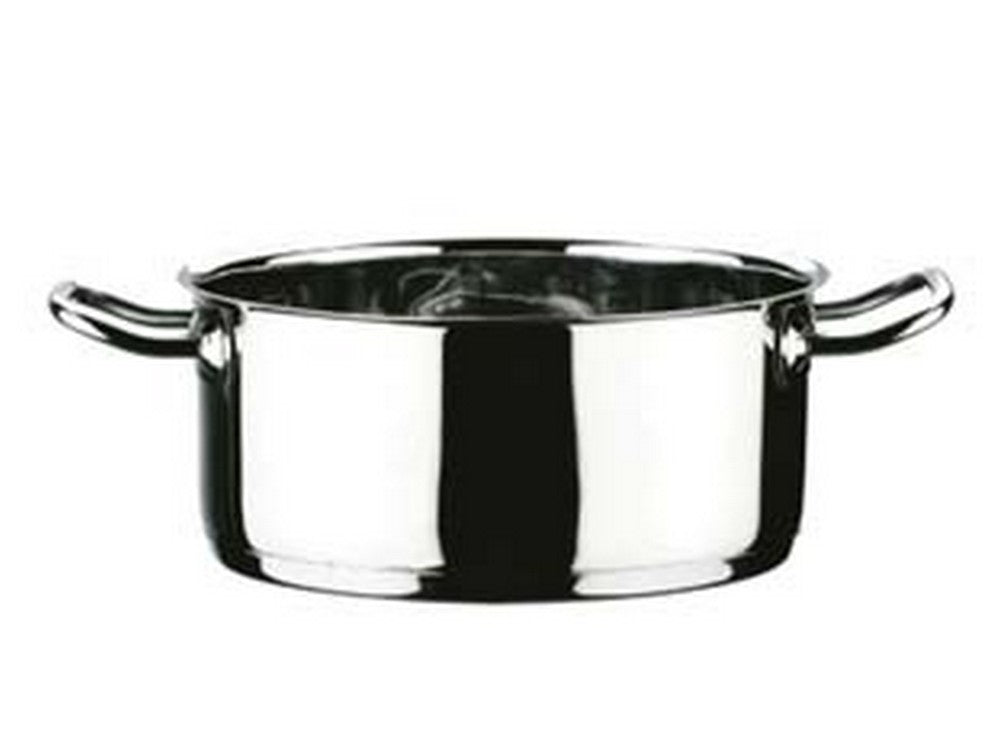 casseruola 2 manici in acciaio inox 18/10 - cm.22 cod:ferx.fer352970