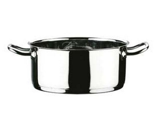 casseruola 2 manici in acciaio inox 18/10 - cm.22 cod:ferx.fer352970