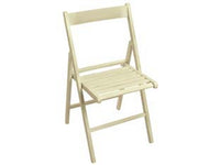 sedia birreria pieghevole legno bianca laccata cm41,7x6,6x87,5h cod:ferx.fer354110